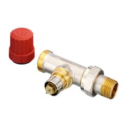Danfoss Ventilgehäuse RA-N, DN 15, G 3/4" AG, Durchgangsausführung, matt vernickelt, ... DANFOSS-013G4202 5702420048017 (Abb. 1)