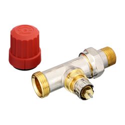 Danfoss Ventilgehäuse RA-N, DN 15, G 3/4" AG, Durchgangsausführung, matt vernickelt, ... DANFOSS-013G4202 5702420048017 (Abb. 1)