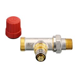 Danfoss Ventilgehäuse RA-N, DN 15, G 3/4" AG, Durchgangsausführung, matt vernickelt, ... DANFOSS-013G4202 5702420048017 (Abb. 1)