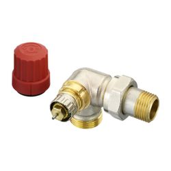 Danfoss Ventilgehäuse RA-N, DN 15, G 3/4" AG, Winkelausführung links, matt vernickelt... DANFOSS-013G4205 5702420048048 (Abb. 1)
