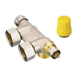 Danfoss Anschlussarmatur VHS-UN Heizkörper R 1/2", Eckausführung, vernickelt, 013G474... DANFOSS-013G4741 5702420036106 (Abb. 1)