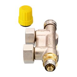 Danfoss Anschlussarmatur VHS-UN Heizkörper R 1/2", Eckausführung, vernickelt, 013G474... DANFOSS-013G4741 5702420036106 (Abb. 1)