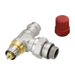 Danfoss Ventilgehäuse RA-N, DN 15, Pressfit R 1/2", Eckausführung, matt vernickelt, 0... DANFOSS-013G3237 5702420091709 (Abb. 1)