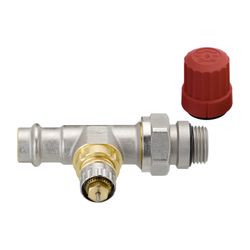 Danfoss Ventilgehäuse RA-N, DN 15, Pressfit R 1/2", Durchgangsausführung, matt vernic... DANFOSS-013G3238 5702420091730 (Abb. 1)