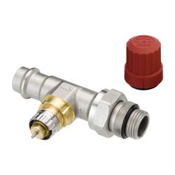 Danfoss Ventilgehäuse RA-N, DN 15, Pressfit R 1/2", Durchgangsausführung, matt vernic... DANFOSS-013G3238 5702420091730 (Abb. 1)