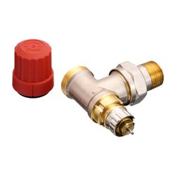 Danfoss Ventilgehäuse RA-N, DN 15, G 3/4" AG, Eckausführung, matt vernickelt, 013G420... DANFOSS-013G4201 5702420048000 (Abb. 1)