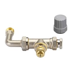 Danfoss Ventilgehäuse RA-KE Durchgangsausführung mit Bogen, R 1/2", 013G3362... DANFOSS-013G3362 5702420031781 (Abb. 1)