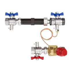 Danfoss Verbindungs-Set, horizontal, DN 15, für AB-PM Rohr G 3/4" A, Verteiler G 1" A... DANFOSS-003Z1477 5702424222093 (Abb. 1)