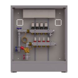 Danfoss Verteilerstation UnoFloor Comfort 4L, 4 Heizkreise, links, mit AB-PM-Set, 230... DANFOSS-088X3204 5702425243905 (Abb. 1)