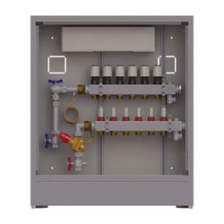 Danfoss Verteilerstation UnoFloor Comfort 6L, 6 Heizkreise, links, mit AB-PM-Set, 230... DANFOSS-088X3206 5702425243929 (Abb. 1)