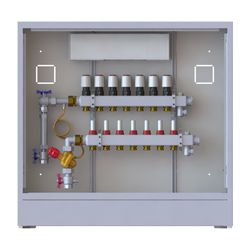 Danfoss Verteilerstation UnoFloor Comfort 7L, 7 Heizkreise, links, mit AB-PM-Set, 230... DANFOSS-088X3207 5702425243936 (Abb. 1)