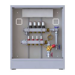 Danfoss Verteilerstation UnoFloor Comfort 4R, 4 Heizkreise, rechts, mit AB-PM-Set, 23... DANFOSS-088X3224 5702425243974 (Abb. 1)
