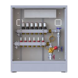 Danfoss Verteilerstation UnoFloor Comfort 6R, 6 Heizkreise, rechts, mit AB-PM-Set, 23... DANFOSS-088X3226 5702425243998 (Abb. 1)