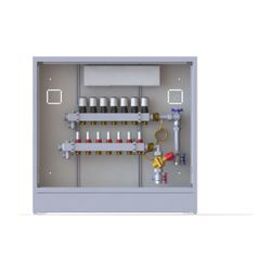 Danfoss Verteilerstation UnoFloor Comfort 7R, 7 Heizkreise, rechts, mit AB-PM-Set, 23... DANFOSS-088X3227 5702425244001 (Abb. 1)