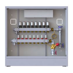Danfoss Verteilerstation UnoFloor Comfort 8R, 8 Heizkreise, rechts, mit AB-PM-Set, 23... DANFOSS-088X3228 5702425244018 (Abb. 1)