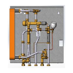 Danfoss Wohnungsstation AkvaLux WSS ohne Heizung, 78kW... DANFOSS-145G0224 5702424654030 (Abb. 1)