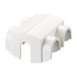 Danfoss Kunststoffabdeckung für VHS, Durchgangsausführung, Badheizkörper, Weiß, 013G4... DANFOSS-013G4674 5702420052557 (Abb. 1)