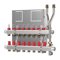 Danfoss FBH-Verteiler SG-8 8 Kreise, mit Durchflussanzeige... DANFOSS-145H0358 5702428525305 (Abb. 1)