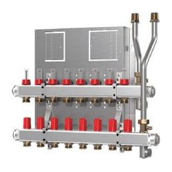 Danfoss Heizkreisverteiler SG, mit 9 Heizkreisen, für Wohnungsstation EvoFlat, Edelst... DANFOSS-145H0909 5702424301972 (Abb. 1)