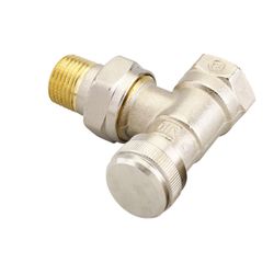 Danfoss Rücklaufverschraubung RLV 15, R 1/2", Eckausführung, vernickelt, 003L0143... DANFOSS-003L0143 5702420030999 (Abb. 1)