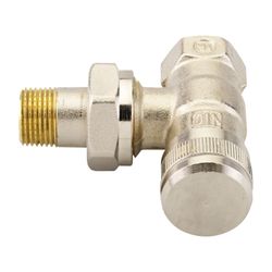 Danfoss Rücklaufverschraubung RLV 10, R 3/8", Eckausführung, vernickelt, 003L0141... DANFOSS-003L0141 5702420030975 (Abb. 1)