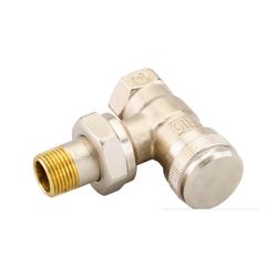 Danfoss Rücklaufverschraubung RLV 10, R 3/8", Eckausführung, vernickelt, 003L0141... DANFOSS-003L0141 5702420030975 (Abb. 1)