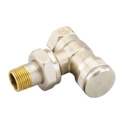 Danfoss Rücklaufverschraubung RLV 10, R 3/8", Eckausführung, vernickelt, 003L0141... DANFOSS-003L0141 5702420030975 (Abb. 1)