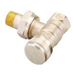 Danfoss Rücklaufverschraubung RLV 10, R 3/8", Eckausführung, vernickelt, 003L0141... DANFOSS-003L0141 5702420030975 (Abb. 1)
