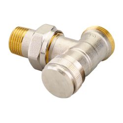 Danfoss Rücklaufverschraubung RLV 15, G 3/4" AG, Eckausführung, vernickelt, 003L0363... DANFOSS-003L0363 5702420048345 (Abb. 1)
