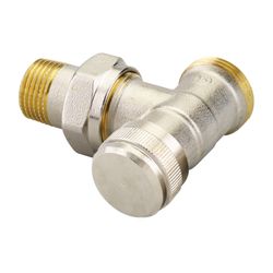 Danfoss Rücklaufverschraubung RLV 15, G 3/4" AG, Eckausführung, vernickelt, 003L0363... DANFOSS-003L0363 5702420048345 (Abb. 1)
