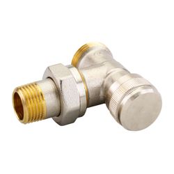 Danfoss Rücklaufverschraubung RLV 15, G 3/4" AG, Eckausführung, vernickelt, 003L0363... DANFOSS-003L0363 5702420048345 (Abb. 1)
