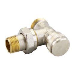 Danfoss Rücklaufverschraubung RLV 15, G 3/4" AG, Eckausführung, vernickelt, 003L0363... DANFOSS-003L0363 5702420048345 (Abb. 1)