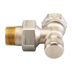 Danfoss Rücklaufverschraubung RLV 20, R 3/4", Eckausführung, vernickelt, 003L0145... DANFOSS-003L0145 5702420031019 (Abb. 1)