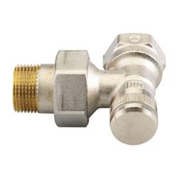 Danfoss Rücklaufverschraubung RLV 20, R 3/4", Eckausführung, vernickelt, 003L0145... DANFOSS-003L0145 5702420031019 (Abb. 1)
