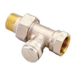 Danfoss Rücklaufverschraubung RLV 20, R 3/4", Durchgangsausführung, vernickelt, 003L0... DANFOSS-003L0146 5702420031026 (Abb. 1)