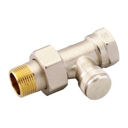 Danfoss Rücklaufverschraubung RLV 20, R 3/4", Durchgangsausführung, vernickelt, 003L0... DANFOSS-003L0146 5702420031026 (Abb. 1)