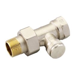 Danfoss Rücklaufverschraubung RLV 20, R 3/4", Durchgangsausführung, vernickelt, 003L0... DANFOSS-003L0146 5702420031026 (Abb. 1)
