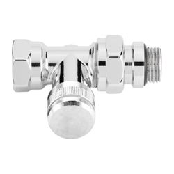 Danfoss Rücklaufverschraubung RLV-CX 15, R 1/2", Durchgangsausführung, verchromt, 003... DANFOSS-003L0274 5702420069807 (Abb. 1)