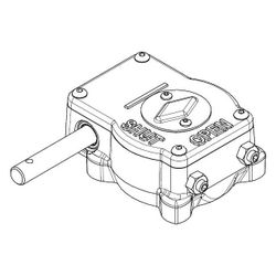 Danfoss Schneckenradgetriebe JIP voller Durchgang, DN 100-150, 065N0685... DANFOSS-065N0685 5710104513652 (Abb. 1)