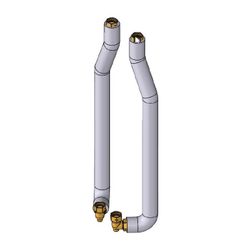 Danfoss Rohrset gedämmt EvoFlat Reno bei Primäranschluss von oben, 145H4920... DANFOSS-145H4920 5715162461334 (Abb. 1)