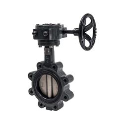 Danfoss Hand-Absperrklappe VFH2-LG, DN 125, PN 16, Kvs 874m3/h, Endflansch, Schnecken... DANFOSS-003Z5407 5715162466605 (Abb. 1)