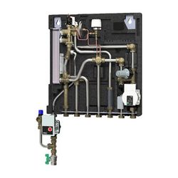 Danfoss Wohnungsstation Evoflat WSS 3 E, ohne Heizung, 51kW, Dämmhaube, Zirkulation, ... DANFOSS-145G0319 5714279783124 (Abb. 1)