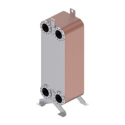 Danfoss Plattenwärmeübertrager XB71H-1, 100 Platten, DN 100, 25 bar, kupfergelötet, 0... DANFOSS-079G1010 5702425145889 (Abb. 1)