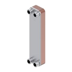 Danfoss Microchannel-Wärmeübertrager, 10 Platten, 10 bar, G 3/4" AG, rostfreier Stahl... DANFOSS-079G1659 5715162231999 (Abb. 1)