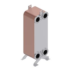Danfoss Plattenwärmeübertrager XB71H-1, 100 Platten, DN 100, 25 bar, kupfergelötet, 0... DANFOSS-079G1010 5702425145889 (Abb. 1)