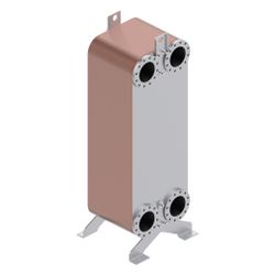 Danfoss Plattenwärmeübertrager XB71H-1, 100 Platten, DN 100, 25 bar, kupfergelötet, 0... DANFOSS-079G1010 5702425145889 (Abb. 1)