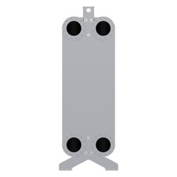 Danfoss Plattenwärmeübertrager XB71H-1, 100 Platten, DN 100, 25 bar, kupfergelötet, 0... DANFOSS-079G1010 5702425145889 (Abb. 1)