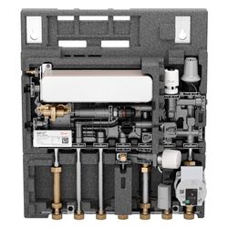 Danfoss Wohnungsstation EvoFlat 4.0 M Typ 3 WHA, 17,4l/min, 65 Grad C, Kupfer, 183B20... DANFOSS-183B2014 5702424645106 (Abb. 1)