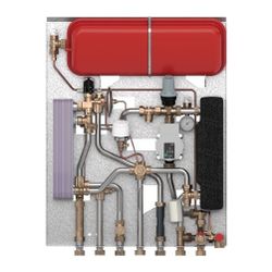 Danfoss Wohnungsstation EvoFlat VX-F R Typ 2, 45kW, 18,5l/min, max. 95 Grad C, Kupfer... DANFOSS-145F3920 5702424648428 (Abb. 1)