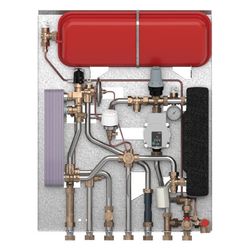 Danfoss Wohnungsstation EvoFlat VX-F R Typ 2, 45kW, 18,5l/min, max. 95 Grad C, Kupfer... DANFOSS-145F3920 5702424648428 (Abb. 1)